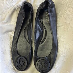 Michael Kors Black Ballet Flats